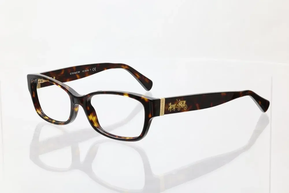Coach HC6078 52-16-135mm 5120 (Dark Tortoise) Eyeglass FRAMES ONLY - GOOD